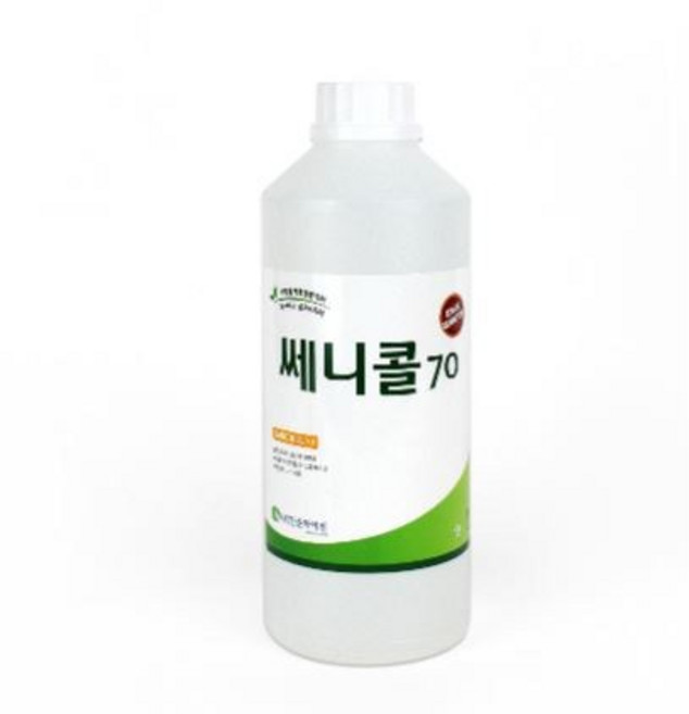 쎄니콜70 식품에 사용가능한 인체무해 살균소독액 1L, 1개