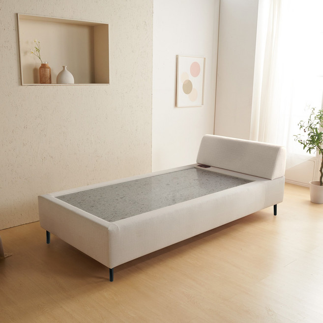 [가보돌침대] 가보맥반석침대 싱글 S로웰SE, 아이보리