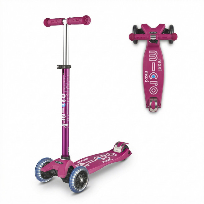 마이크로킥보드 맥시T LED 킥보드, 1개, 로즈핑크
