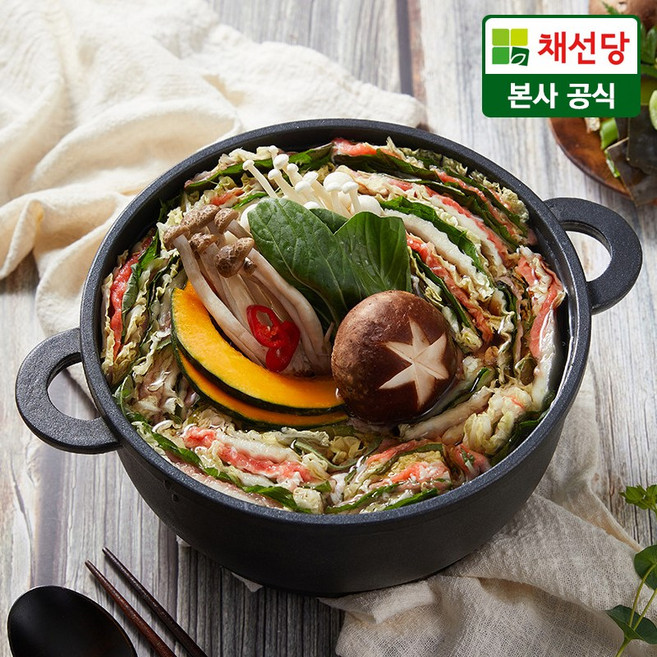 채선당 [채선당] 밀푀유나베 밀키트 2인분+(증정)칠리소스280g, 280g, 1개