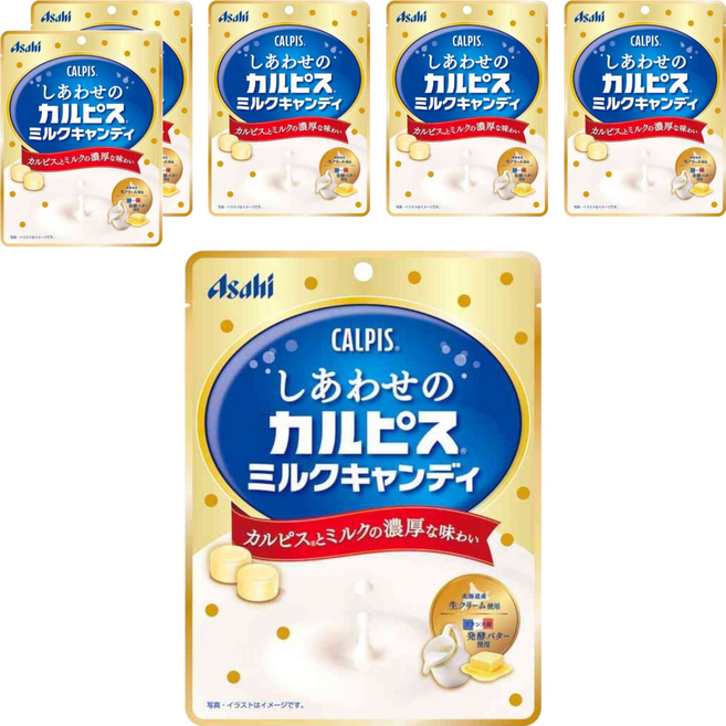 Asahi 朝日 幸福卡皮斯牛奶糖, 6個, 70g