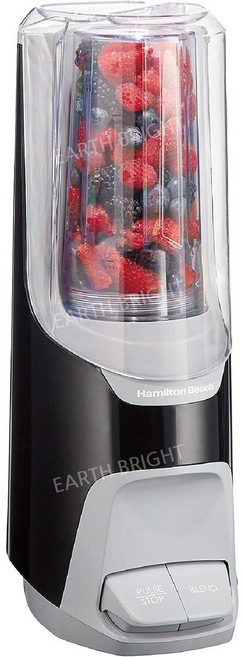 (무료배송) 해밀턴비치 800W 파워 블렌더 소형 쉐이크 스무디 블렌더(20oz 여행용 컵 뚜껑 포함), 기본