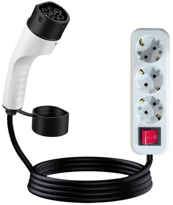 몬트리 v2l멀티탭 V2L 방전 멀티탭 V2L멀티탭 차박, 3m 표준 총구 TYPE2 표준 B, 1mAh, 1개