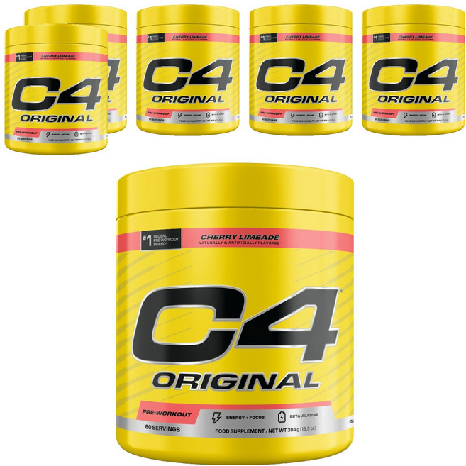 셀루코어 C4 오리지널 프리-워크아웃 체리 라임에이드, 6개, 384g