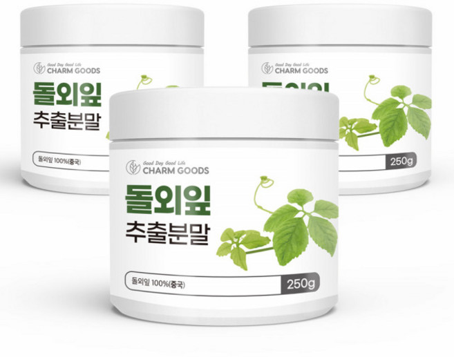돌외잎 가루 돌외잎 추출 분말 250g 3통, 3개