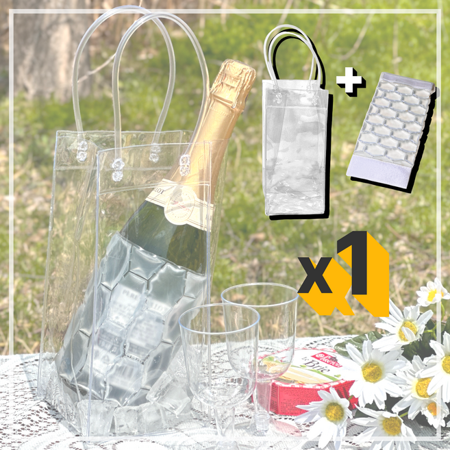 [판매중지]헤임프 쿨링 시원한 피크닉 와인 칠링백 아이스 쿨러, 1개, 1L