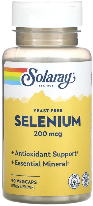 Solaray 셀레늄 200mcg 베지 캡슐 90정, 1개 - 쿠팡