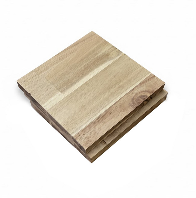 아이베란다 아카시아 집성 목재 정사각 작은사이즈 두께 18mm, 2개, 200x200mm