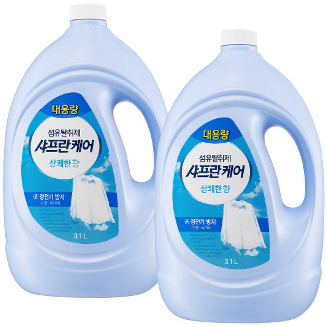 샤프란케어 섬유탈취제 대용량 리필 상쾌한향, 3100ml, 2개