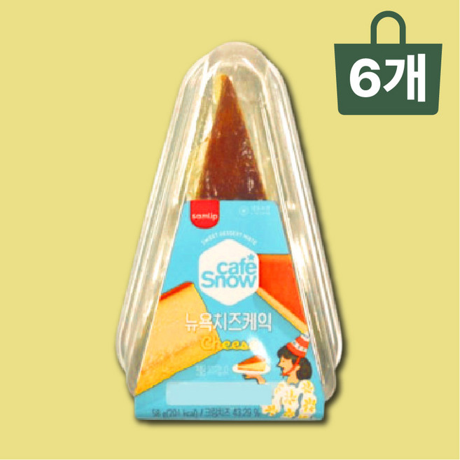spc뉴욕치즈 조각케익 58g 6개