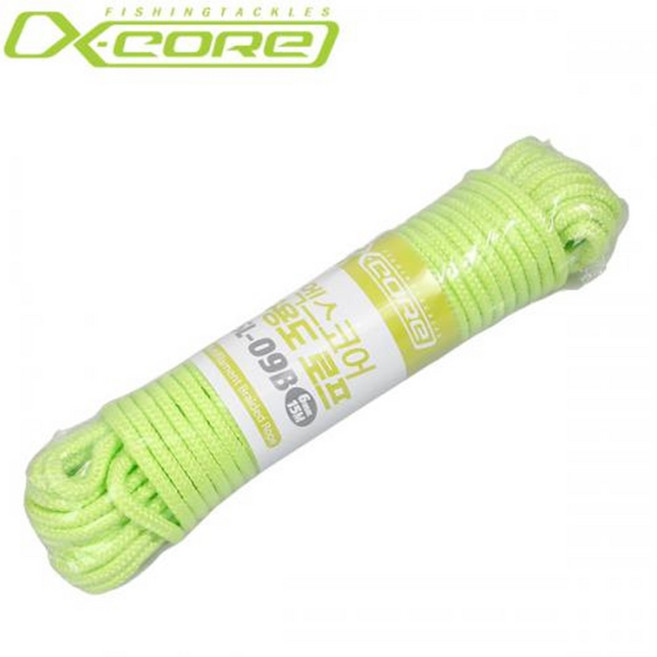엑스코어 XSL-09B 다용도로프 15M 부력망로프 두레박줄 낚시 등산 캠핑용품, XSL-09B [500015], 1개