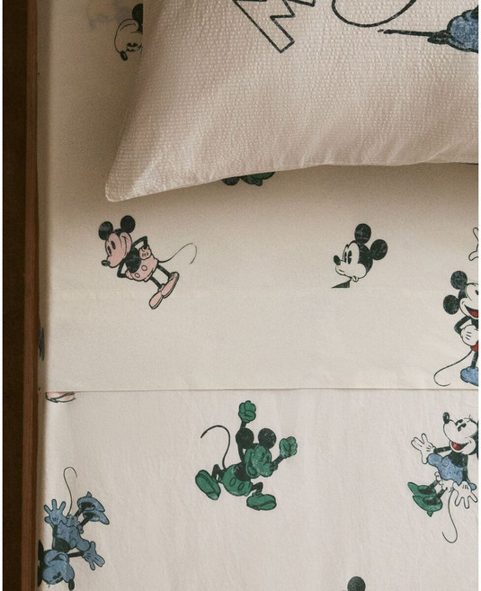 자라홈 브랜드관 키즈 플랫시트 MICKEY MINNIE ©디즈니 Disney 42614089999, 싱글 / 160 X 280cm, 멀티컬러