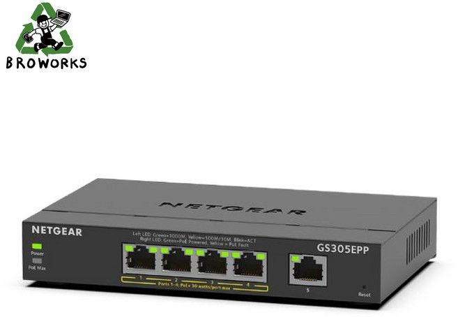 넷기어 GS305EPP [스마트스위치 / 1Gbps / 5Port PoE+ / Wall or Desk Type]