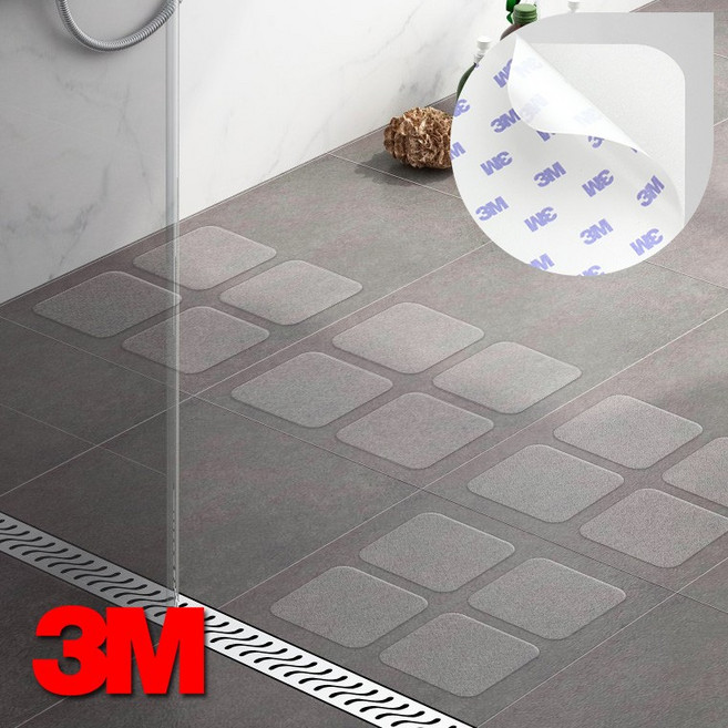 3M 욕실용논슬립10 욕조스티커 미끄럼방지패드 화장실바닥 욕실, 1개, 상세페이지 참조