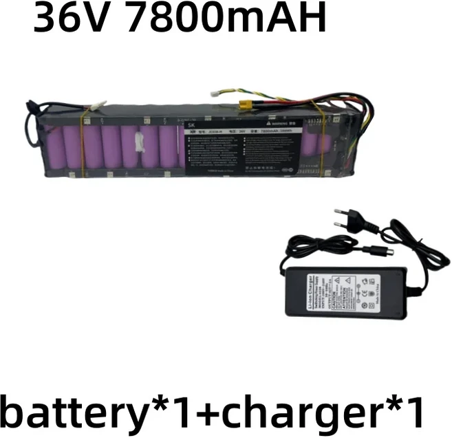 KEPAH 36V 7800mAh-20000mAH Xiaomi Pro 전용 18650 리튬 이온 배터리 팩에 적합 범위 30km, 02 7.8AH-1    charger-1