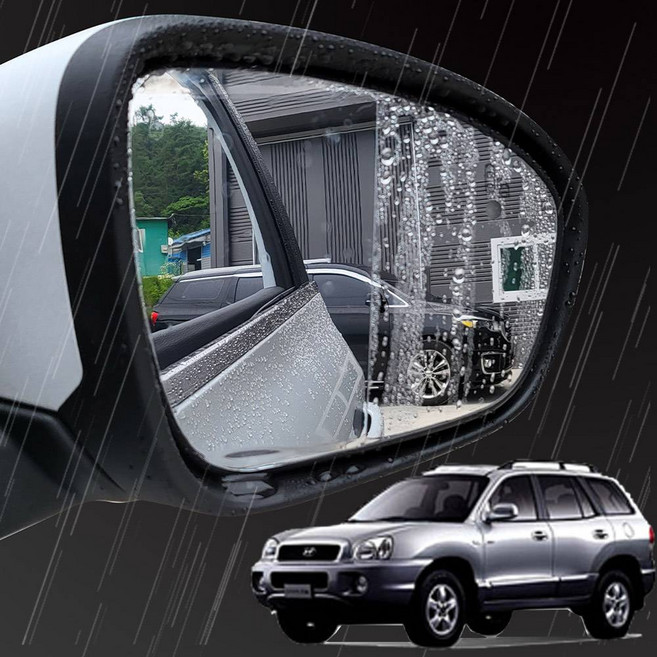 맞춤형 구형싼타페 발수코팅 방수필름 빗물, 창문형100x150