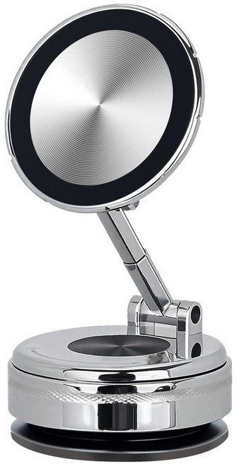 Easy bye 올메탈 진공 흡착식 마그네틱 차량용 휴대폰 거치대 나노 흡착패드, 실버, 1개