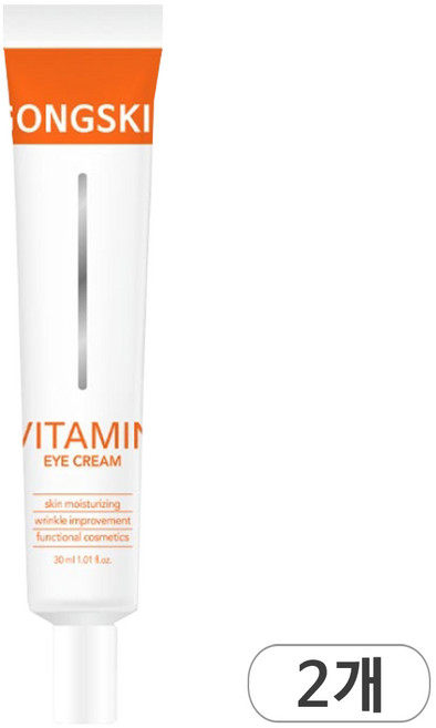 공스킨 나이아신아마이드 비타민 아이크림 눈가주름 주름개선, 2개, 30ml
