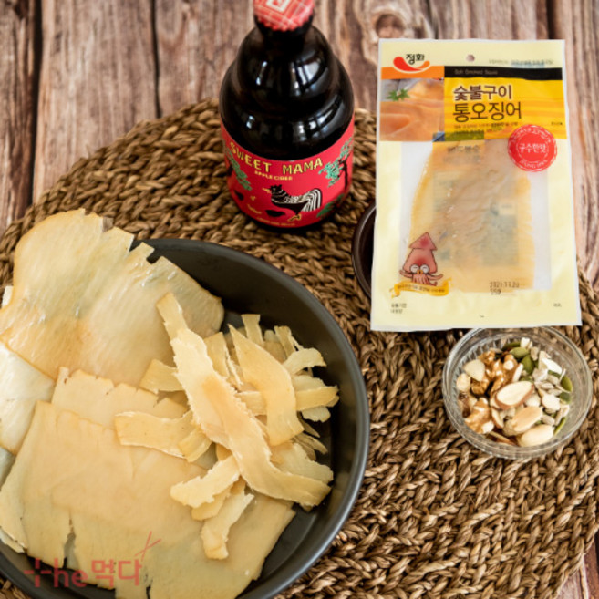 정화식품 숯불구이 통오징어 구수한맛, 5개, 35g
