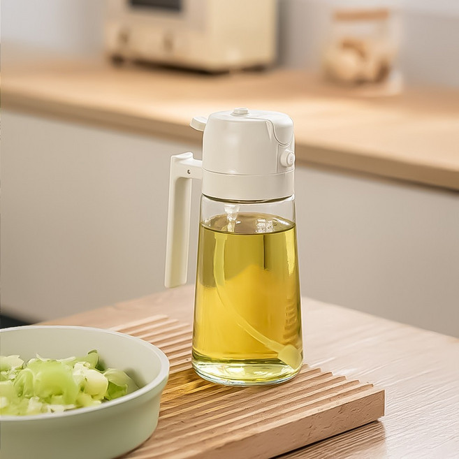 존글로벌 투웨이 오일 스프레이 밀폐 유리병, 470ml, 1개