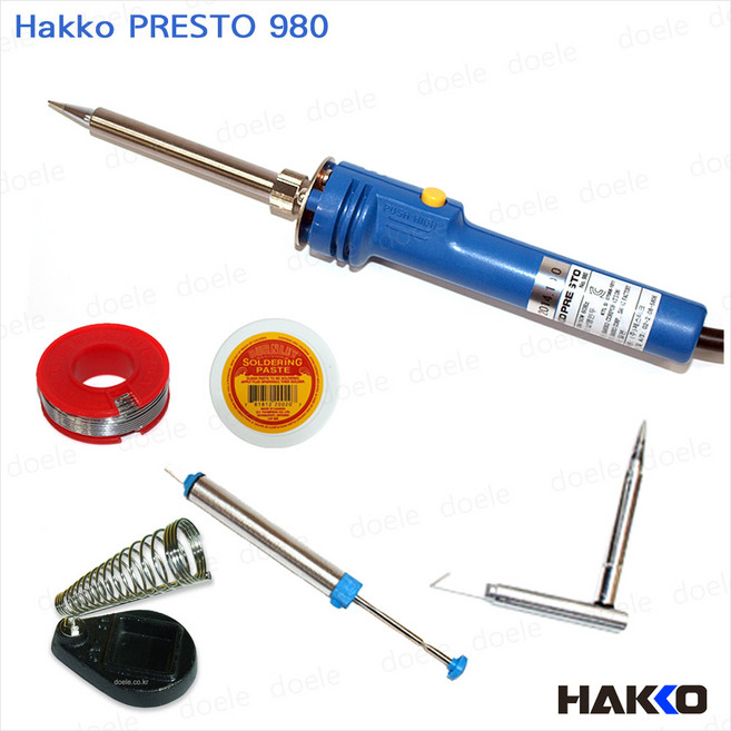 Hakko 980 7종세트 하코인두기 스탠드 페이스트 흡입기 팁, 1세트