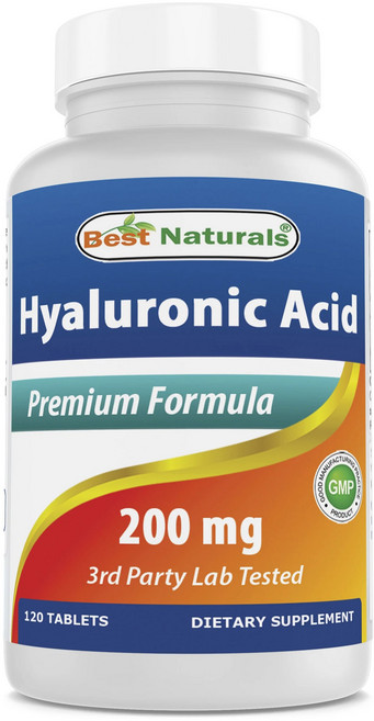Best Naturals 玻尿酸補充錠 200mg, 120錠, 1罐