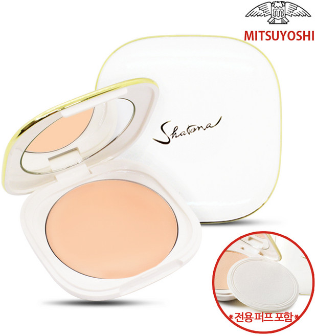 미쯔요시 샤레나 슬림 화이트 팩트, 내추럴(투명02), 1개
