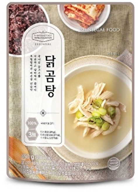 신세계푸드 [호텔컬렉션 에센셜] 닭곰탕 450gX4봉, 없음, 4개, 450g