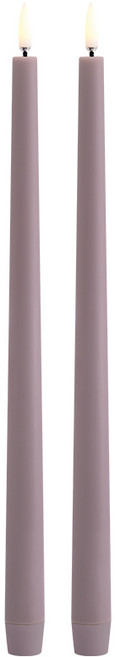 우유니 LED 슬림 테이퍼드 캔들 32cm 2colors, 라이트 라벤더