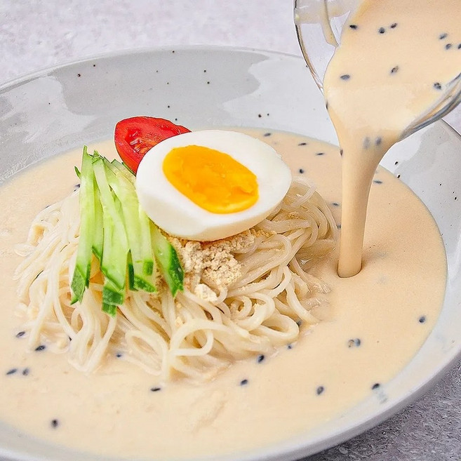 시원한 콩국수 6인분세트 면 1kg 콩가루 6봉, 2번 콩국수 12인분세트, 1세트