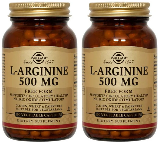 솔가 L-아르기닌 500mg 베지터블 캡슐, 100정, 2개 - 쿠팡