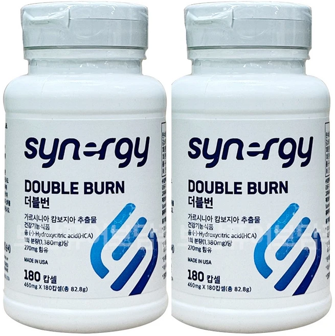 시너지 더블번 가르시니아 다이어트, 180정, 2개 - 쿠팡
