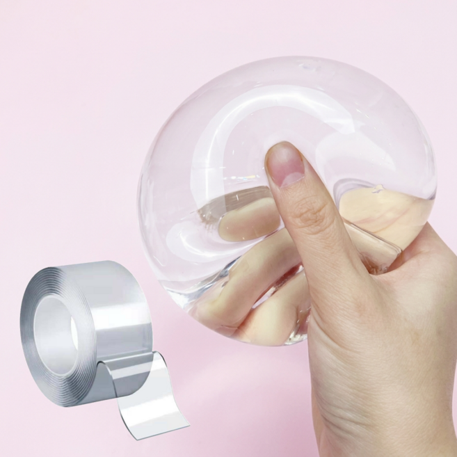 로멀리 실리콘 테이프 풍선 만들기, 1개, 투명