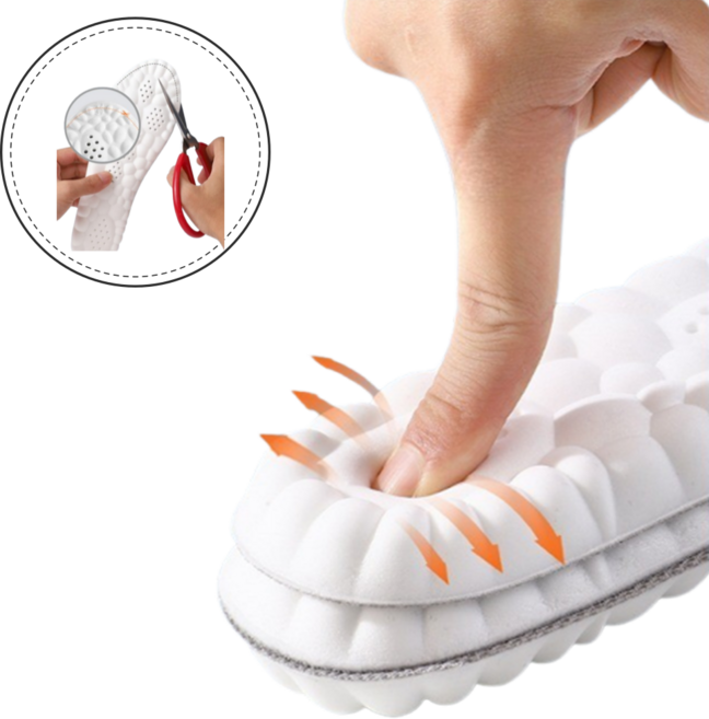 기능성 깔창 통기성 PU 쿠션 U자 힐컵 2P, 2개