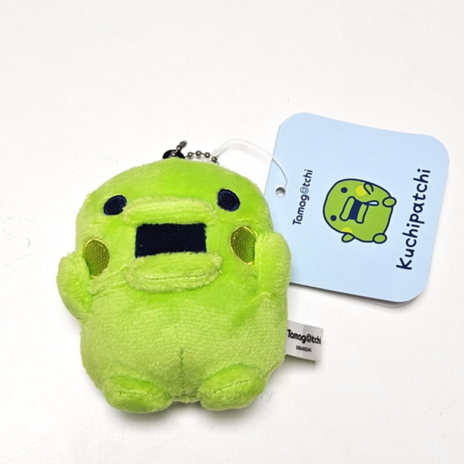 다마고치 인형 키링 봉제 가방고리 마스코트 구치파치, 1개, 그린, 100mm