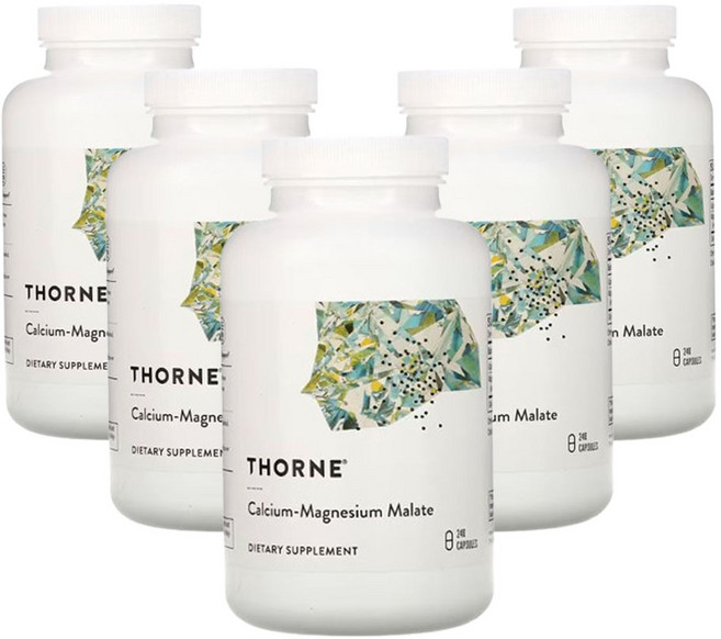 쏜리써치 칼슘-마그네슘 말산염 240캡슐, 5개