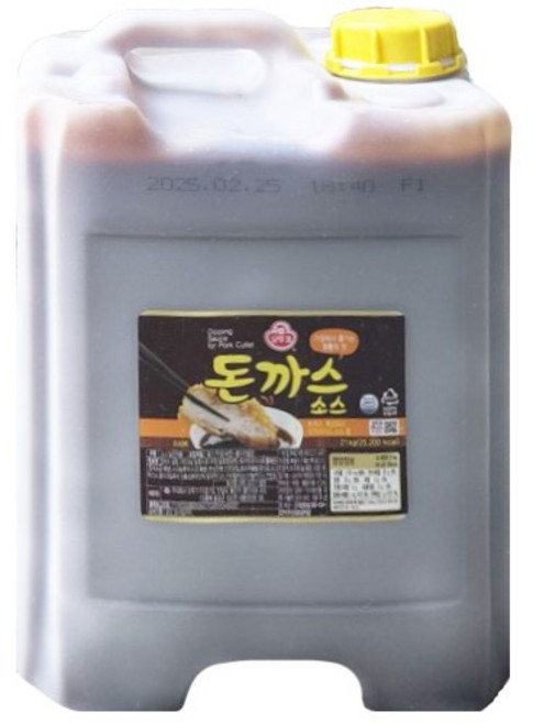 오뚜기 돈까스 소스, 21kg, 2개