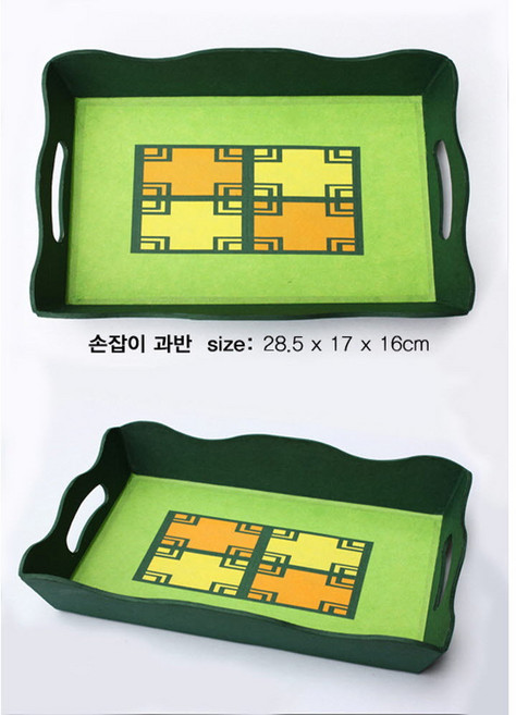 한지 공예 전통 체험 만들기 키트 손잡이 쟁반 미술 재료 한지공예반제품 한지만들기