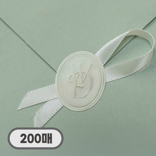 무하다 WD 형압 스티커, 200매