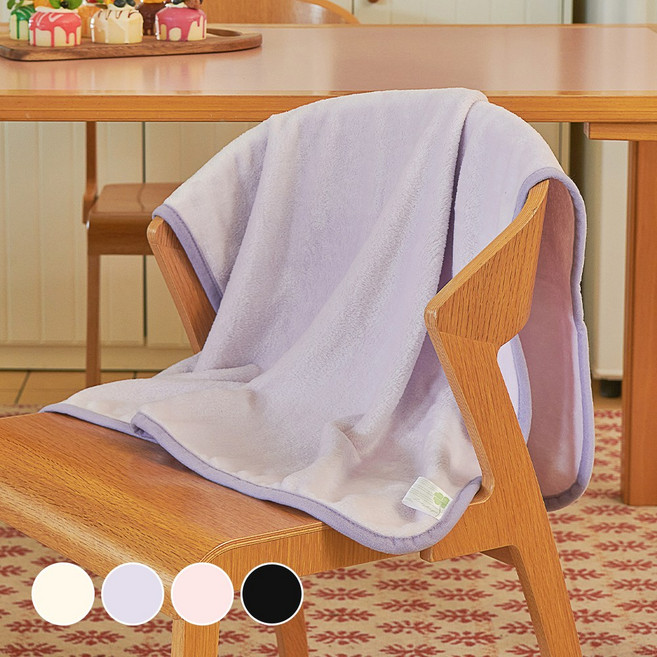 데시뉴 럭키 솔리드 양면 극세사 담요