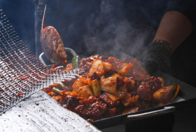 국내산군산1등 곱창 막창 매운닭발 밀키트 캠핑음식 술안주 숯불연탄구이[돼지코생곱창 ] [원산지:국산], 1개, 200g, 돼지코막창