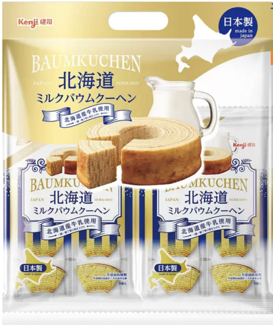 健司 北海道牛奶巴ウム庫赫 日本製, 700g, 1個