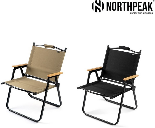 노스피크 로우 플랫 체어 23년형 캠핑체어, 블랙, 1개