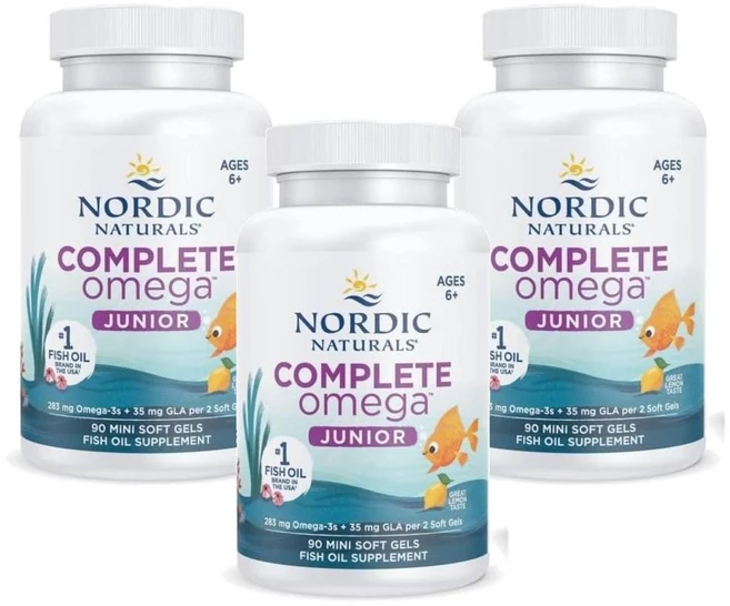 노르딕내추럴스 컴플리트 오메가 주니어 소프트젤, 3개, 90정 - 쿠팡