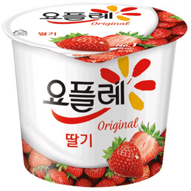 빙그레 요플레 딸기홈180g무료배송, 180g, 4개