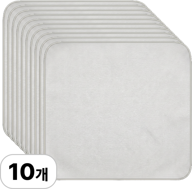 로멀리 초극세사 안경닦이, 10개, 그레이