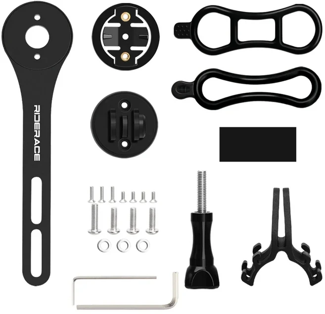 FOURIERS 자전거 컴퓨터 홀더 사이클링 스톱워치 속도계 마운트 Garmin Wahoo Bryton MIO Gopro 라이트, 02 for Garmin