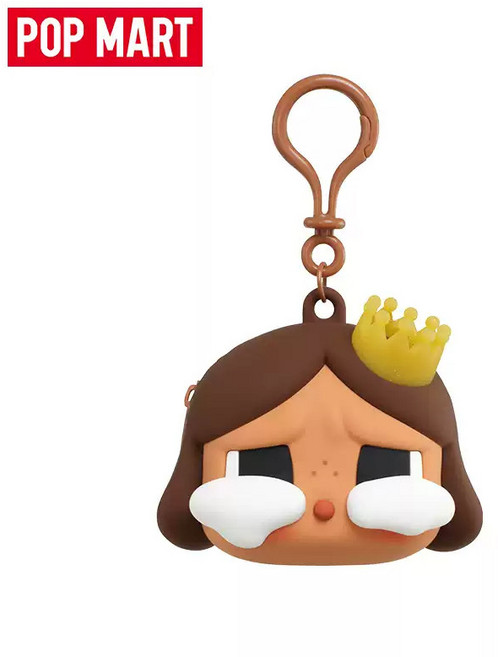POPMART 정품 크라이베이비 CRYBABY 크라잉베이비 에어팟 이어폰 케이스 키링 귀여운 인형 가방, A