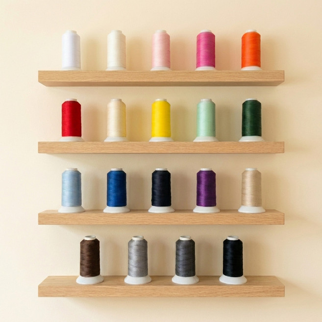 자연재봉사 코아사 45수2합(2 000M) 19컬러세트, 2000미터, 19컬러 세트, 1개