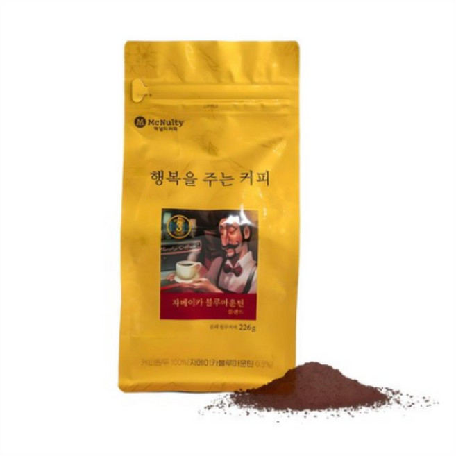 맥널티커피 행복을 주는 커피 자메이카 블루마운틴 블렌드, 핸드드립, 226g, 2개